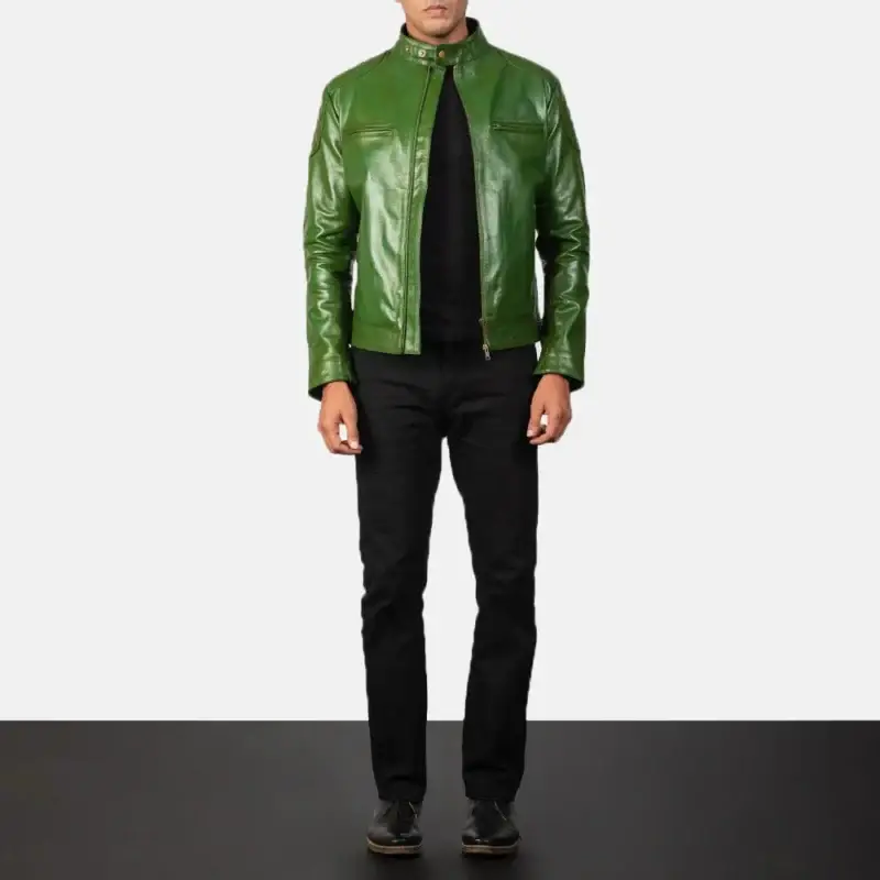 imgi 78 Men 27s Gatsby Green Leather Biker Jacket6121 2 1568635920405 a9338d14 1d0a 49e6 baec cbb0d1286064 2048x
